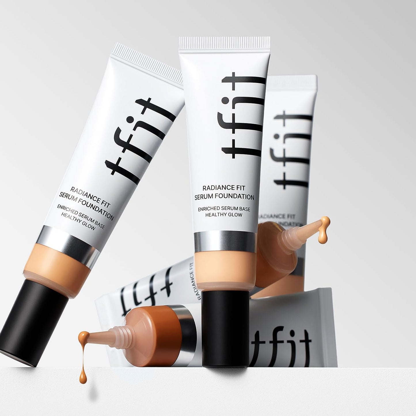 TFIT Radiance Fit Serum Foundation - Flawless Coverage, Dewy finish, Long-lasting, Lightweight, Korean Makeup,1.05 Oz. (W2.5 Honey, 1.05 Oz.)