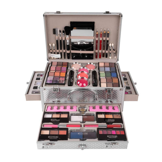 All In One Makeup Kit Multi-Purpose Combination Makeup Surprise Gift Set Beauty Full Makeup Essential Starter Kit, Compact and Lightweight Design for Girls Women and Make Up Beginners