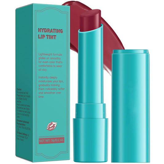 Lip Tint Hydrating, Moisturizing Lip Oil Balm, Long Lasting Waterproof Lip Gloss Non-Stick Cup Lipstick Set, Natural Ingredients Strong Moisturizing Lipstick (Muted Rose)