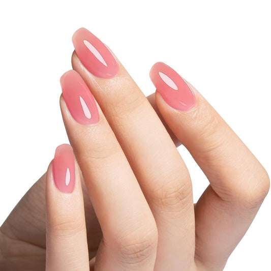 MAYCHAO Pink Builder Gel for Nails, 15ml Nail Strengthener in a Bottle, Nail Extension Hard Gel, Soak Off Long Lasting UV Light Cure