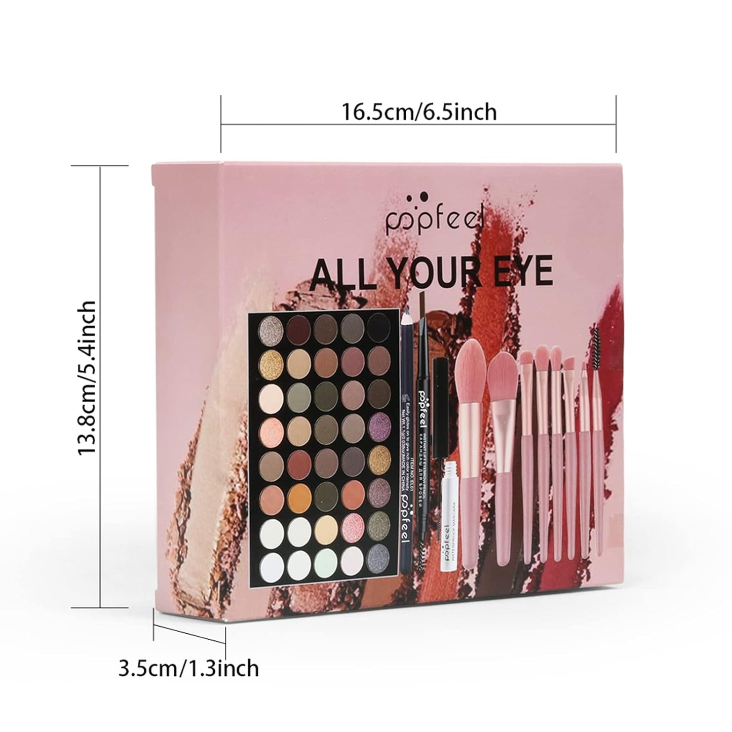 Makeup Kit All-in-one Girls Makeup Gift Set for Women Full Starter Cosmetics Kit, Include Eye Brushes Set, Eyeshadow Palette, Eyebrow Pencil, Mascara, Eyeliner Pencil