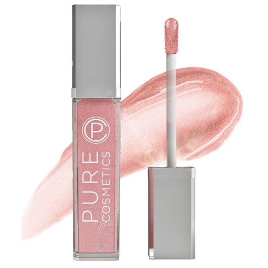 Pure Cosmetics Pure Illumination Lip Gloss - LED-lit Applicator w/Side Mirror - Non-Sticky, Moisturizing & Hydrating Lip Glosses - Soothes & Protects Dry Chapped Lips (Oopsy Daisy)