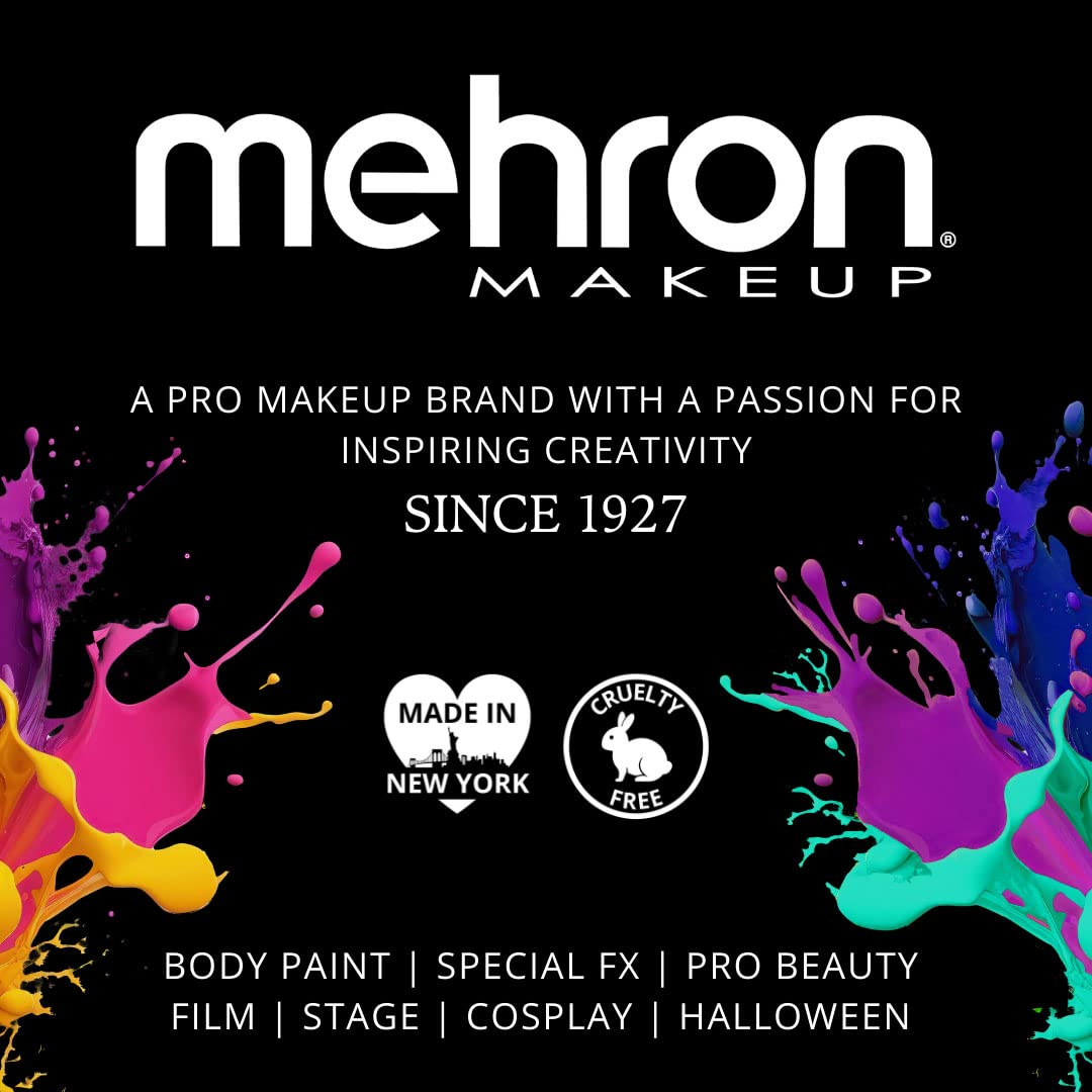 Mehron EDGE Face & Body Paint| Professional Water-Activated Face Paint Makeup | Made in the USA | For Cosplay, Halloween, & SFX (Yellow)