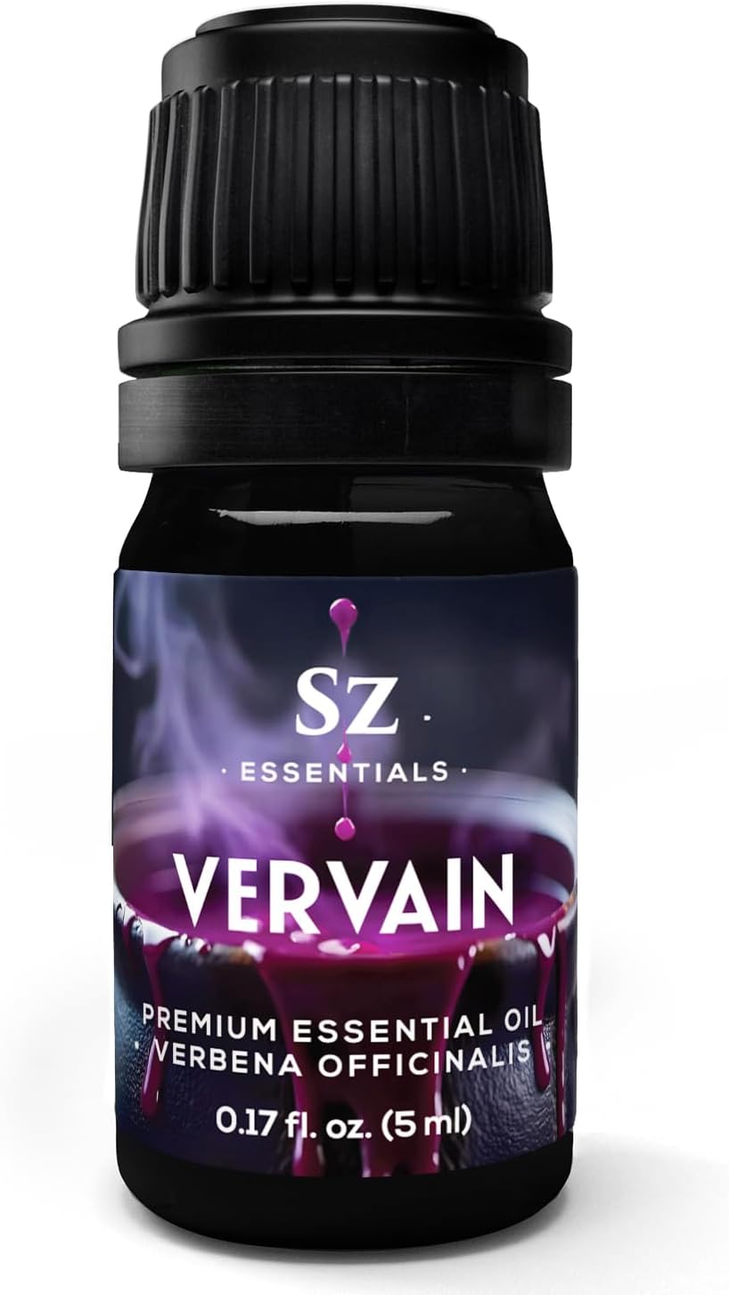 Vervain Oil – Evil Spirit Protection, Love Spell, Witchcraft, Magickal Healing, Aromatherapy & Diffuser Use, Natural Perfumery, Candle Rituals, Anointing, Hoodoo, Wiccan, Voodoo - Vegan