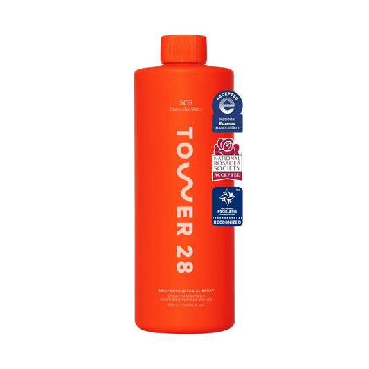 Tower 28 Beauty SOS Daily Rescue Facial Spray Jumbo Refill 16 oz / 480 mL
