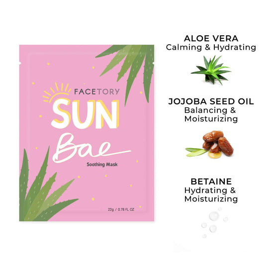 FACETORY Collection Facial Mask Set - Hydrating, Purifying, Soothing, Moisturizing, and Revitalizing - Soft, Form-Fitting Face Masks, For All Skin Types - No Sulfates No Parabens (10 pc)