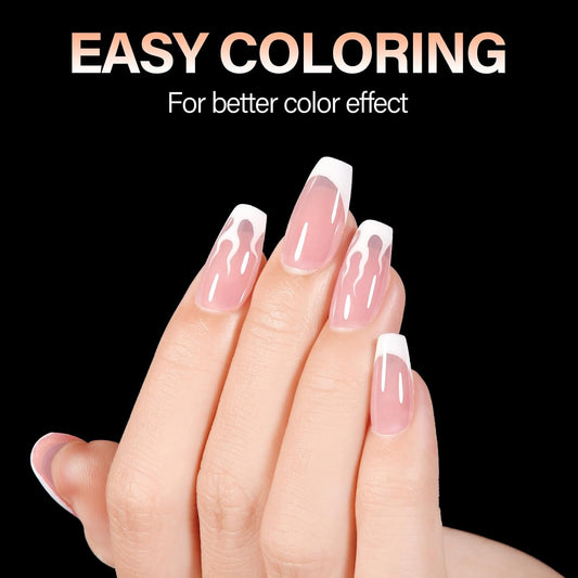 AILLSA Short Coffin Nails Clear Full Cover Nail Tips Medium Gel Fake Nails Tips for DIY Press on Nail Extension, 216PCS 12 Sizes False Acrylic Preshaped Gelly Soft Nail Tip for Women