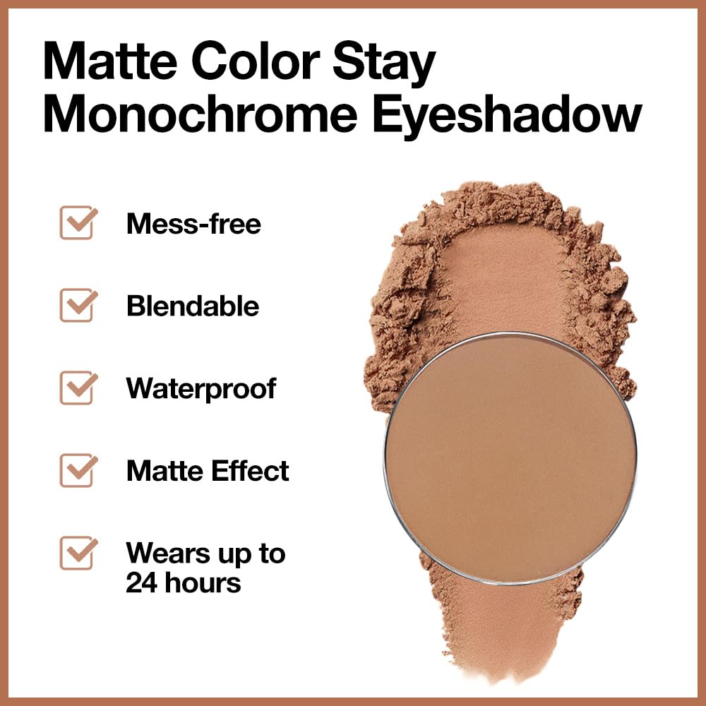 Matte Eyeshadow Palette Makeup for Green Blue Eyes, Matte Brown eyeshadow For Women, Holographic Multichrome Cream Iridescent Single Monochrome Eye Shadow Makeup