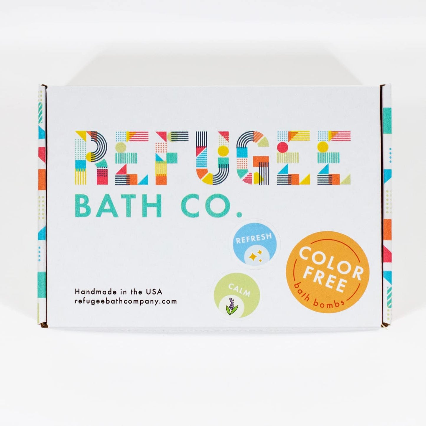 Variety Pack Bath Bombs, Color-Free Calm and Refresh Scents, 2.5 oz, Support Refugee Employment in The USA