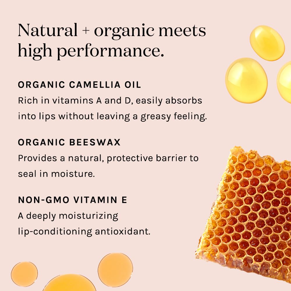 Kari Gran Lip Whip | Moisturizing Lip Balm with Organic Oils | Glossy Sheen + Peppermint | Rich Buttery Texture, Hydrates & Protects | Non-GMO, Organic Ingredients, Made in USA (Blush Peppermint)