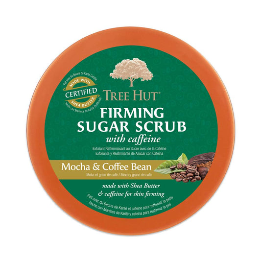 Tree Hut Ultra Hydrating and Exfoliating Sugar Scrub Mocha & Coffee Bean for Nourishing Essential Body Care, 18 Ounce