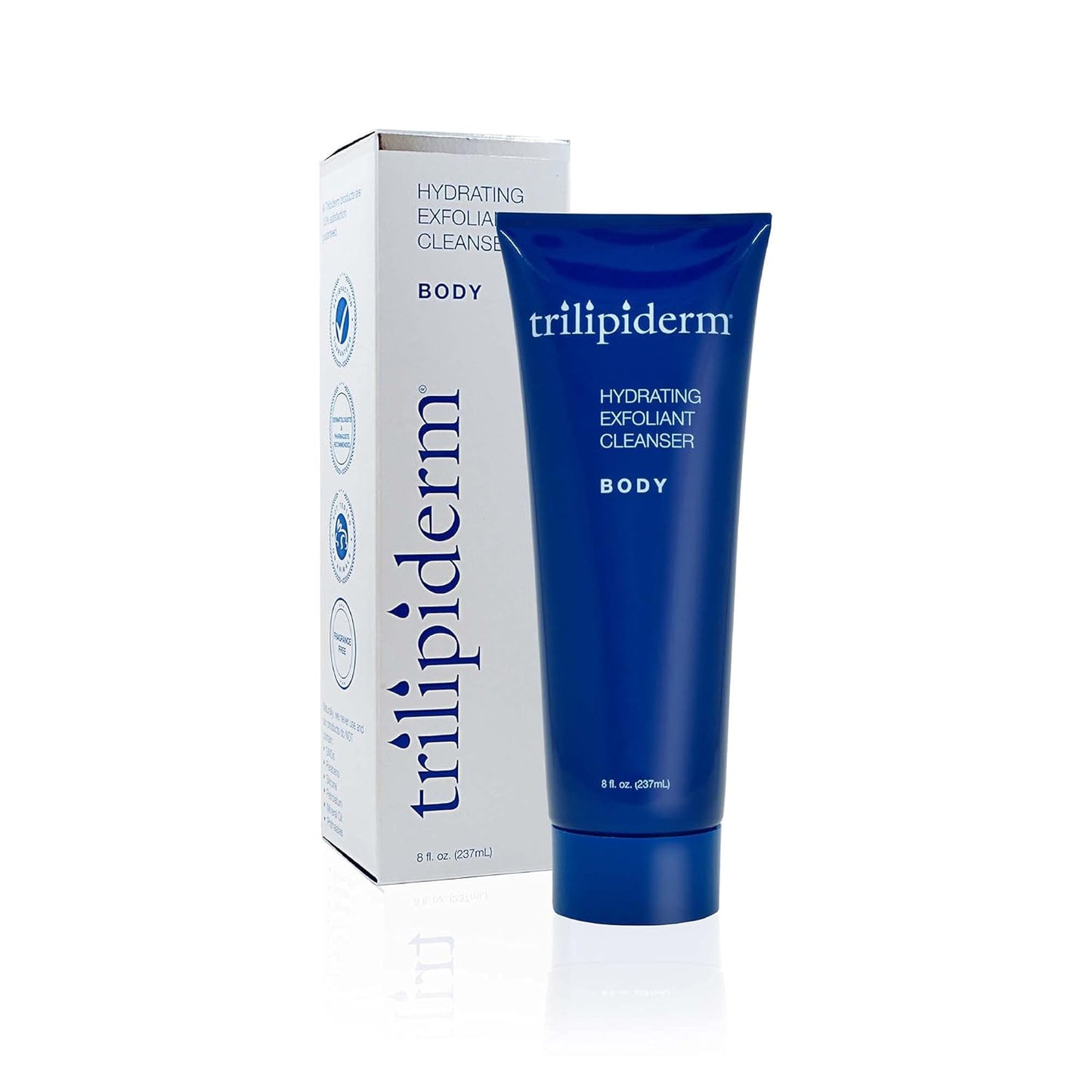 Trilipiderm Hydrating Exfoliant Cleanser – 3-in-1 Body Wash, Scrub, and Hydrator, 8 Ounce Tube