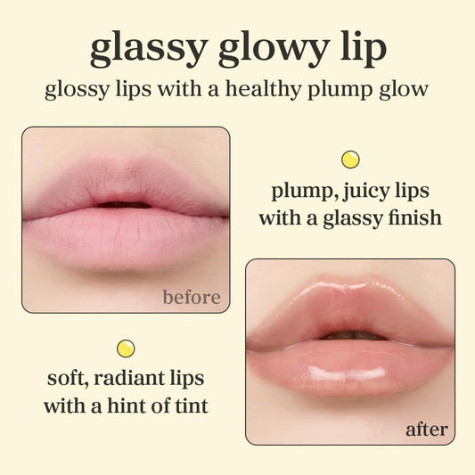 NOONI Korean Lip Oil - Applecoco | Lip Stain, Gift, Long-Lasting, Moisturizing, Plumping, Revitalizing for Dry Lips, Waterproof, No Peel Off, Korean Lip Tint, Clear Lips, Mother's Day, 0.12 Fl Oz