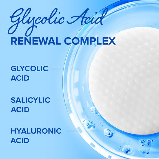 MAREE Glycolic Acid Pads - Toner Pads for Face Cleansing - Exfoliating Pad with Tea Tree Oil, Salicylic Acid & Vitamins E, B3, B5 - Acne Clearing, Skin Pore Resurfacing & Radiance Device - 50 Count