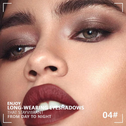 evpct Eyeshadow Quad Palette, Moonlit, Silver Taupe Broneze Gold Black Glitter Shimmer Metallic Matte High Pigment Mini Eye Shadow Palette Makeup for older Women, Smudge Proof, Vegan Cruelty-free