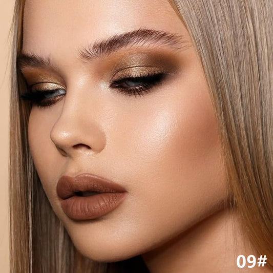 Dark Kakhi Green Shimmer Cream Eye Shadow Stick Makeup for Women, Dark Kakhi Green Shimmer Matte Eye Shadow Brightener Stick for Eyes, Waterproof Eyeshadow Pencil Applicator Blendable for Eye 09