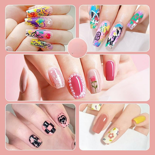 Nail Polish Pen, 1 PCS Nail Art Pen, Nail Pencil, DIY Drawing Painting Pen, for Nails DIY (12colors set A -0.5mm)