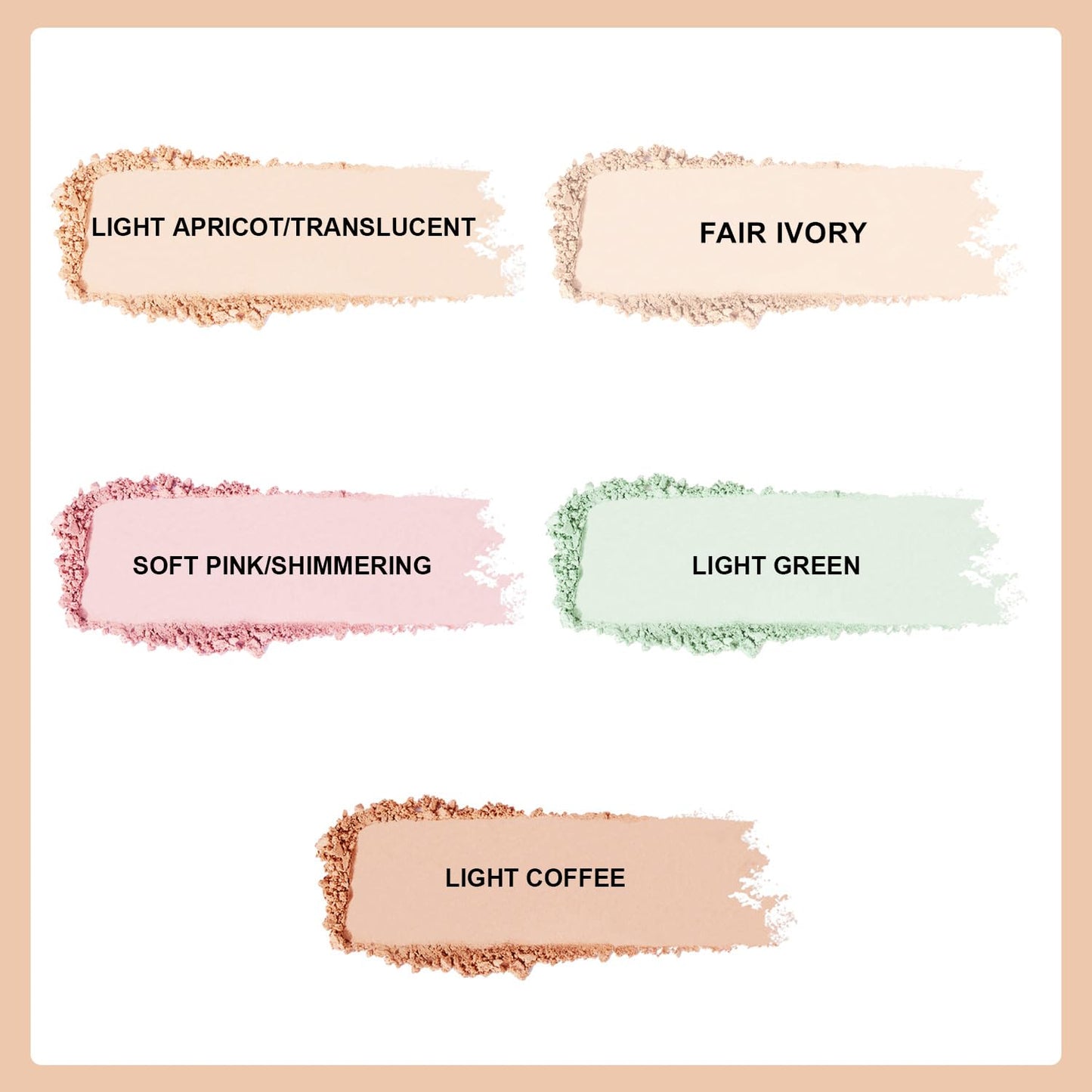 Setting Powder Lightweight Loose Powder Finishing Powder Long-Lasting Face Powder Waterproof with Soft Mushroom Powder Puff & Mirror, Matte Finish,0.28 Oz (Fair Ivory/Matte)