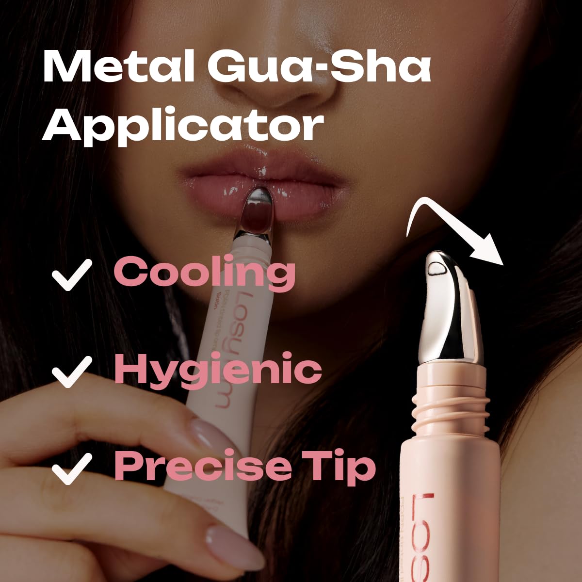 PDRN Tinted Lip Serum – High Gloss Ultra Hydrating Natural Glow, Non-Sticky Volumizing Color Glaze with Long-Lasting Shine, Nourishing Moisturizing Repair for Chapped Lips (0.34 oz) (coconut)