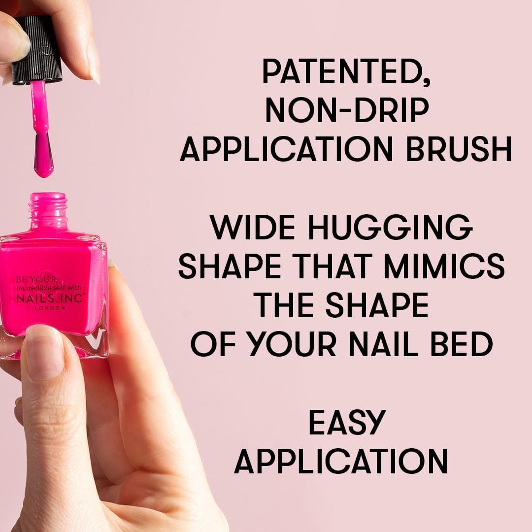 Nails Inc Super Dew Nail Polish Quad, Glow Enhancing Shades, Clean Girl Aesthetic, Fast Drying, Long Lasting, Chip Resistant, Air Dry Manicure, Vitamin C Cuticle Oil, Vegan, Cruelty Free, 4 Piece Set