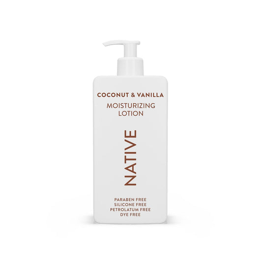 Native Body Lotion Contains Naturally Derived Plant-Based Moisturizers for Women and Men | Restores Dry Skin, Coconut & Vanilla, 16.5 fl oz