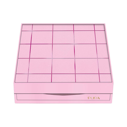Pupa Milano Pupart M Makeup Palette, 002 Pink, 0.6 oz - Makeup Kit - Blush - Concealer - Highlighter - Eyeshadow - Lip Gloss - Lip Cream - Face Makeup
