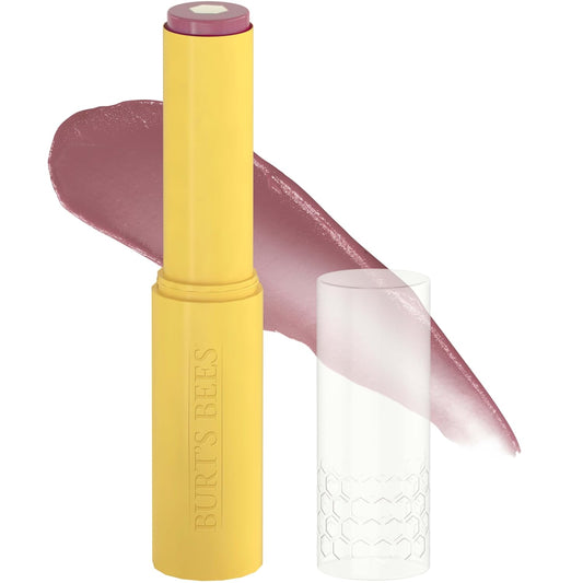 Burt’s Bees Tinted Boosted Balm, Misty Mauve, Hydrating Tinted Lip Balm with Vitamin C, E, and F Core, 24 Hour Lip Moisturizer with Responsibly Sourced Beeswax, 100% Natural Origin, 1 Count, 0.16oz