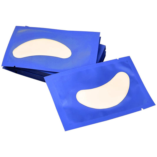 50 Pairs Under Eye Patches, Isolation Eyelash Extension Pads, Under Eye Gel Pads for Pro Salon and Individual, DIY Lashes Extension Supplies (Blue)
