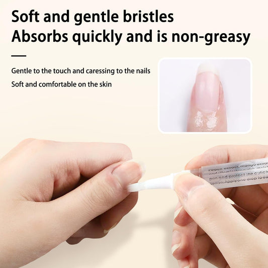 2pcs Cuticle Oil Pen Nourishing for Nails Hydrating Nail Cuticle Oil Pen and Cuticles Moisturizing Nail Care Products (Honey and Olive)