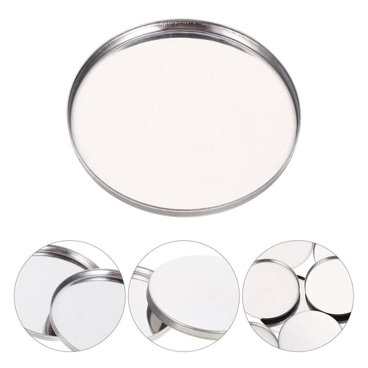 20pcs Metal Makeup Eyeshadow Jars Pan Palettes Tin Lipstick Foundation Single Holder Watercolor Eye Tray Steel Round Blush Pans Magnetic Cosmetic Plate Empty Pigment for