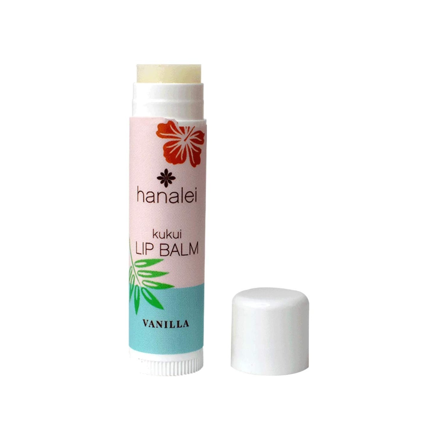Hanalei Vanilla Lip Balm & Moisturizer – Natural Kukui Oil & Beeswax for Hydrated, Soothed, Soft Lips – Heals Dry, Chapped, Cracked Skin – Long-Lasting Travel-Friendly Lip Care – Vanilla Flavor