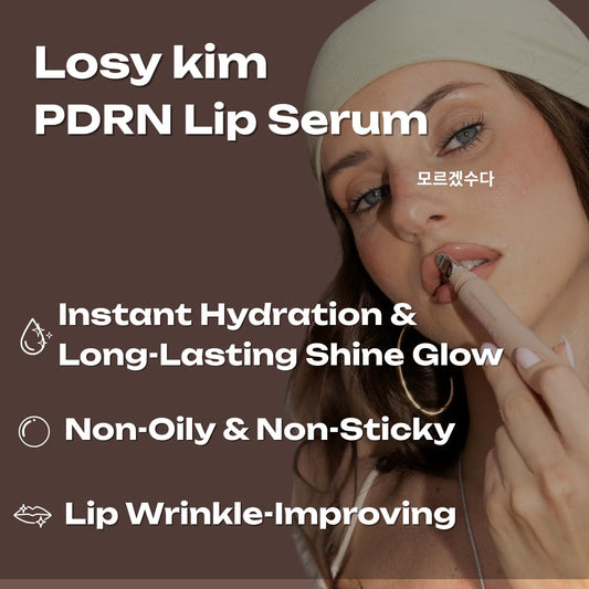 PDRN Tinted Lip Serum – High Gloss Ultra Hydrating Natural Glow, Non-Sticky Volumizing Color Glaze with Long-Lasting Shine, Nourishing Moisturizing Repair for Chapped Lips (0.34 oz)