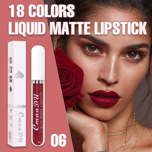 evpct 1Pcs Plum Red Liquid Matte Lipstick Lipgloss Set for Women, labiales mate 24 horas originales matte larga duracion 24 Hour Lipstick Lip Stains Long Lasting Waterproof 24, 06#
