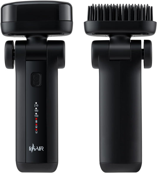 Portable Beard Straightener Brush Men Use,USB Rechargeable,6400mAh Battery,360° Anti-Scald Heated Comb,Fast Heating,Beard Straightener Brush for Short & Long Beards,Ideal for Home & Travel