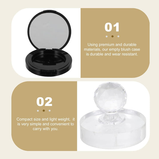 FOMIYES Eyeshadow Pallets Makeup Storage Organizer Box Empty Loose Powder Blush Container Empty Blush Case Loose Powder containers Compact Container: Reusable Eyeshadow Pallets Makeup Pallet