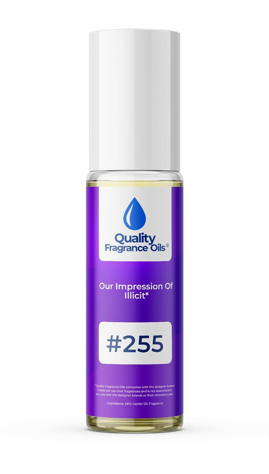 Quality Fragrance Oils' Illicit for Women Impression #255 | Long-Lasting Perfume Oil, Alcohol-Free, Strong Scent, 10ml Roll-On | Affordable Alternative to Designer Fragrances