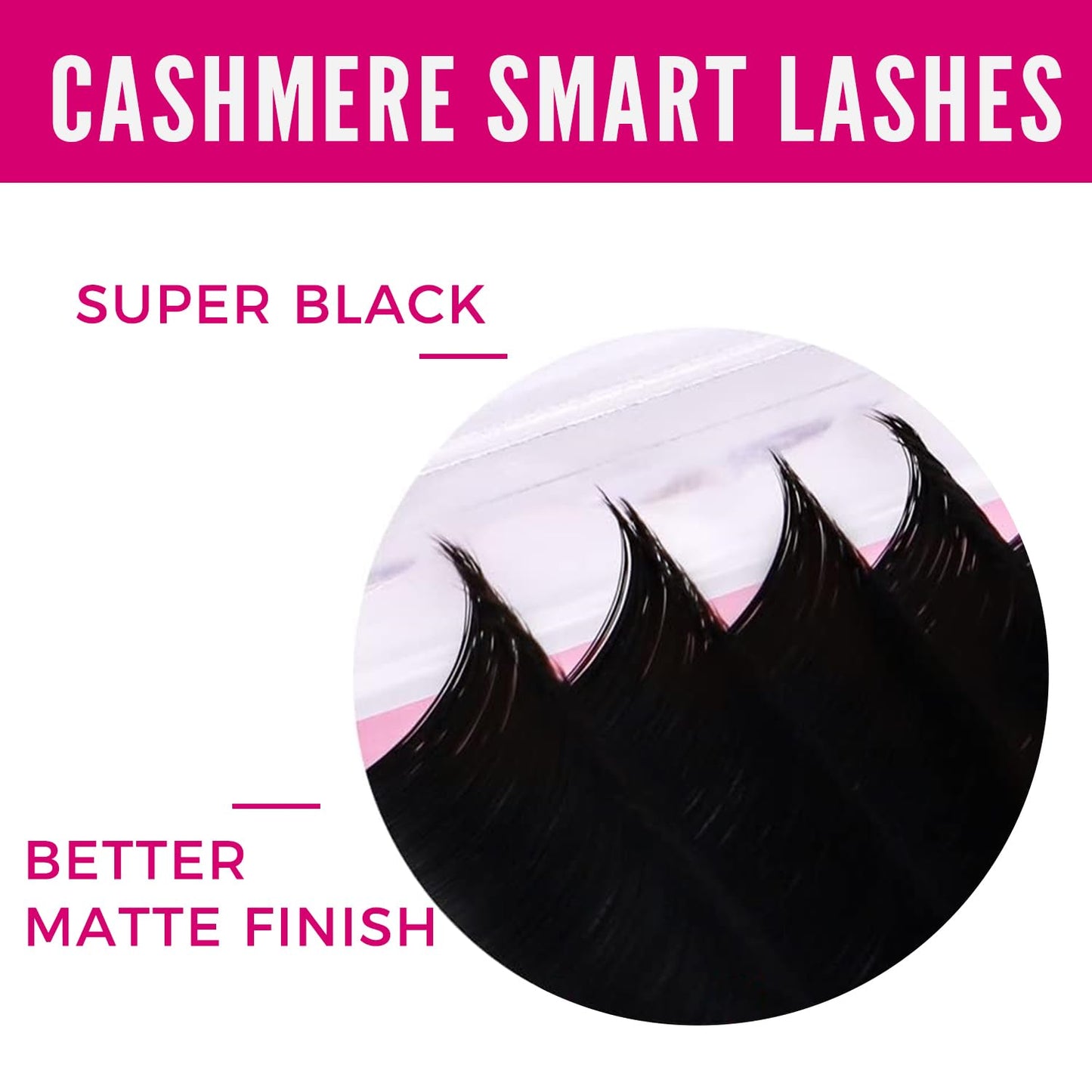 VEYES INC Cashmere Smart Fan Lash Extensions 0.03 0.05 0.07 C/CC/D Curl 8-20mm Mixed & Single Length, Super Matte Black Volume Lashes, Professional Supplies for Lash Techs (0.03 D 17mm)