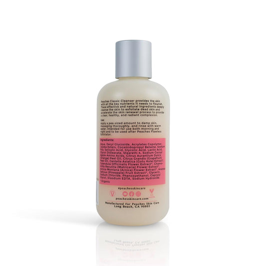 Hydrating Facial Cleanser – Gentle Daily Face Wash with Grapefruit, Sugar Cane, and Gotu Kola – Lightly Exfoliating Vegan Formula for All Skin Types – Classic Cleanser (8 oz)
