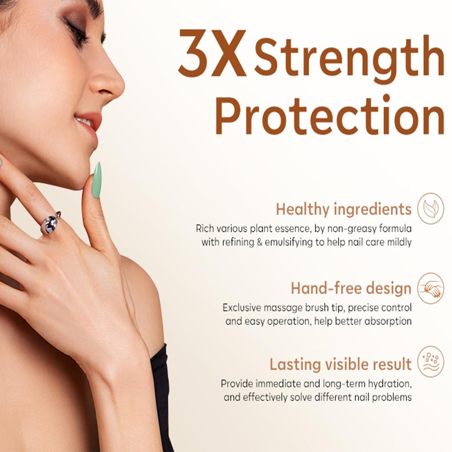 modelones Cuticle Cream, Ultra-Hydrating Nail Care for Damaged Nails Organic Jojoba Oil Vitamin E, Cuticle Non-greasy Dry Cracked Cuticles 15ML