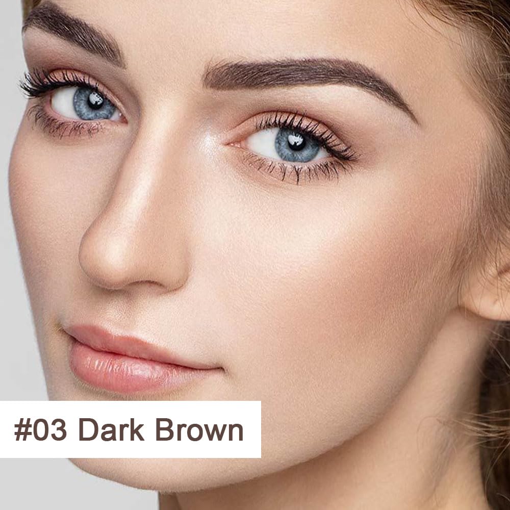 Eyebrow Stamp Stencil Set, Eyebrow Charm Stencils Shaping Kit, Long-Lasting Eyebrow Pomade for Women Girl, Cruelty-Free plantillas para la cejas (dark brown)