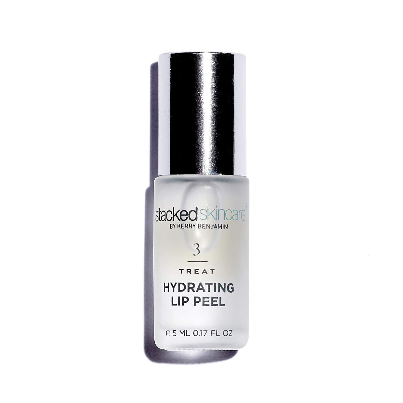 Hydrating Lip Peel - No Rinse Lip Exfoliator & Moisturizer for Dry, Cracked Lips - Vegan Lip Treatment with AHA & Glycolic Acid - Lip Serum & Primer for Smoother, Softer Lips, 0.17 fl oz