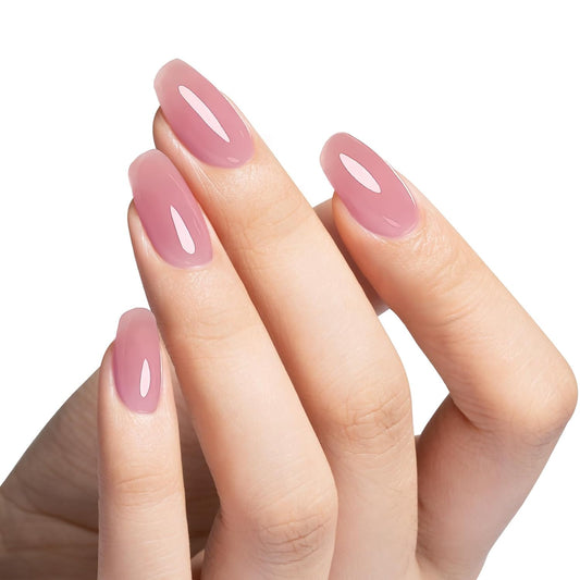 MAYCHAO Purple Pink Builder Gel for Nails, 15ml Nail Strengthener in a Bottle, Nail Extension Hard Gel, Soak Off Long Lasting UV Light Cure