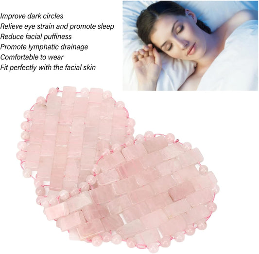 HURRISE Jadestone Eye Pad,Jade Eye Mask,Stone Patch Massage Sleep Eye Pad Jadestone Eye Patch Relaxation, Jadestone Eye Patch Fitting Comfort Eye Covers for Men Women