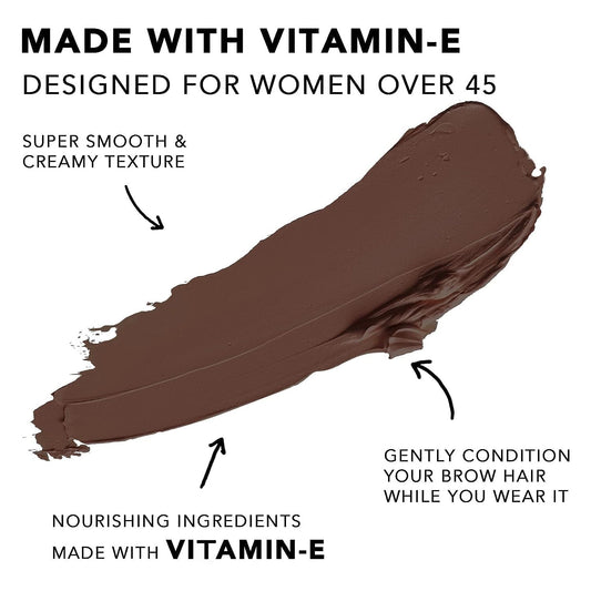 ALLROSE Eyebrow Stamp Stencil Kit - Eyebrow Stencils Perfect Eyebrow Waterproof Eyebrow Stamp, Eye Brow Stencil Kits Brow Stamp, Eyebrow Stencil Kit for Women With 20PCS Brow Shaping Kit, Ash Brown