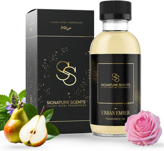 Luxury Hotel Inspired Fragrance Oils for Diffusers (4.05 Fl Oz, Urban Ember)