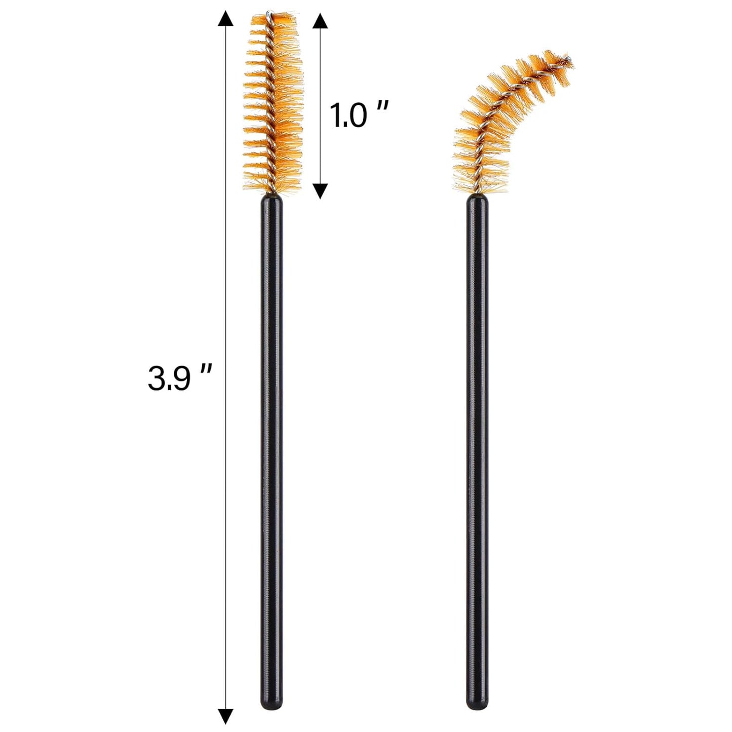 1000 Disposable Mascara Wands Eyelash Brushes Spoolies for Eyebrow Eye Lash Extension Multicolor