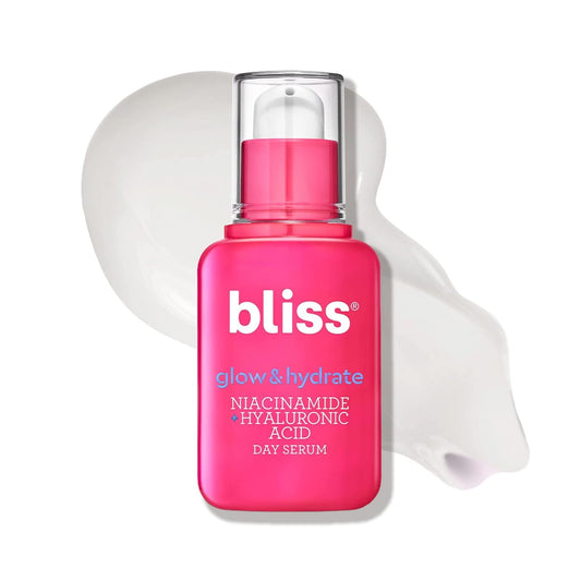 Bliss Glow & Hydrate Serum - Niacinamide + Hyaluronic Acid Serum - 1 Fl Oz - Improves Dullness, Hydrates, Replenishes & Defends Skin - Lightweight Hydration - Clean - Vegan & Cruelty Free