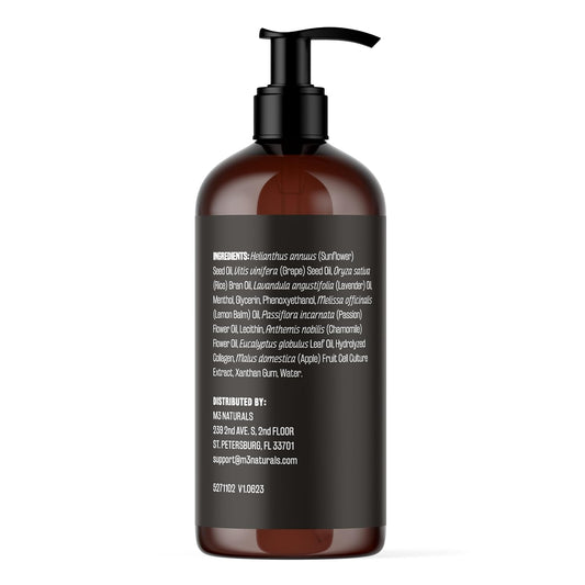 Lavender Massage Oil with Collagen and Stem Cells - Skin Firming Therapy Oil for Cellulite and Quick Absorption on Bum, Thighs, and Belly, 8 fl oz (Pack of 2) by M3 Naturals