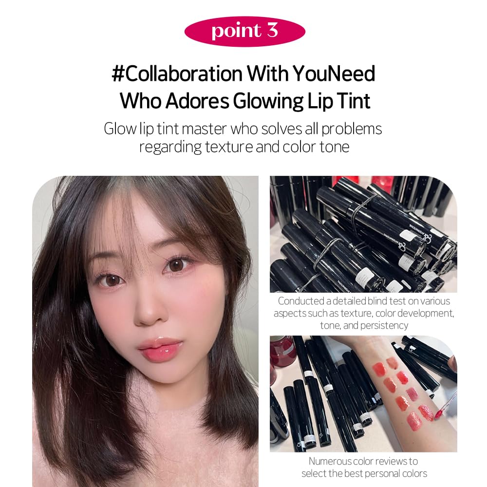 ETUDE Over Glowy Lip Stain Tint #4 Milk Brew | Non-Sticky Vegan Lip Tint | Moisturized & Long-lasting Lip Gloss | Daily Lip Stain for Dry Lips, Korean Makeup, K-beauty