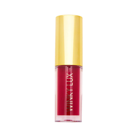 Winky Lux Crave Barely There Sheer Tinted Lip Oil - Hydrating Lip Gloss Tint, Cranberry Red Glossy Lip Balm, Juicy Non Sticky Long Lasting Formula, Infused with Jojoba Oil & Soft Vanilla Scent